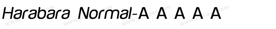 Harabara Normal字体转换